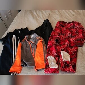 Healthtex Red Patterned Kids One Piece